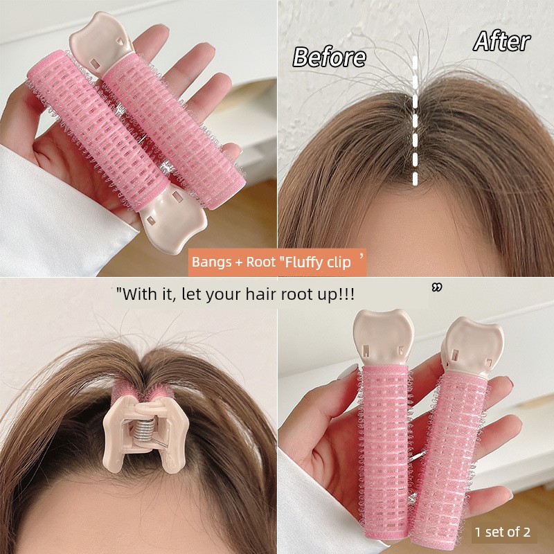 Fluffy Hair Clip Curling Bangs Handy Gadget Hair Root Fluffy Implement Skull Top Hair Curler Bean Bag Hairpin Bang Clip Head — 1