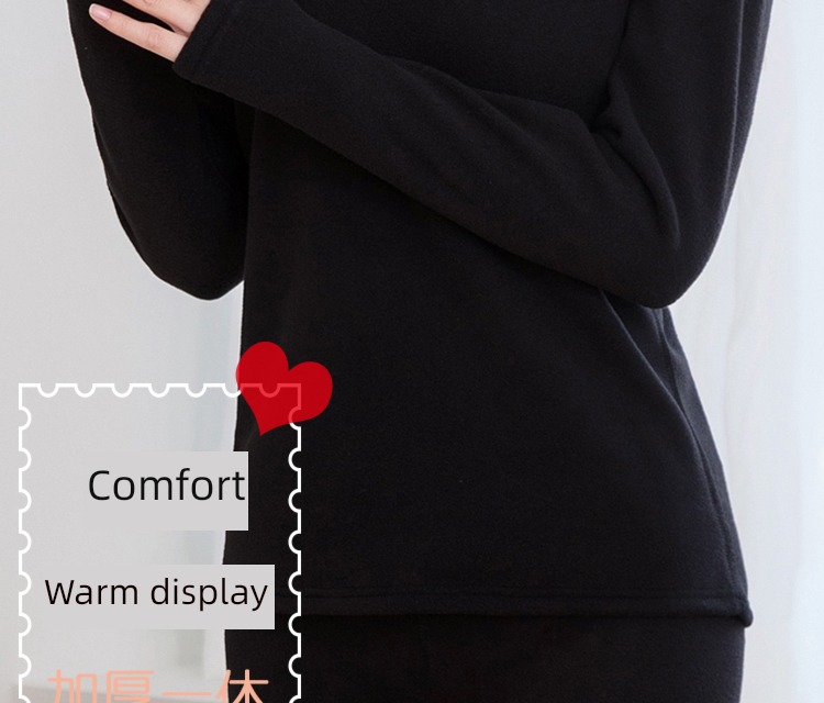 keep warm Underwear female Plush thickening suit one Cashmere Derong No trace fever Autumn clothes and pants Lay a foundation cotton jersey
