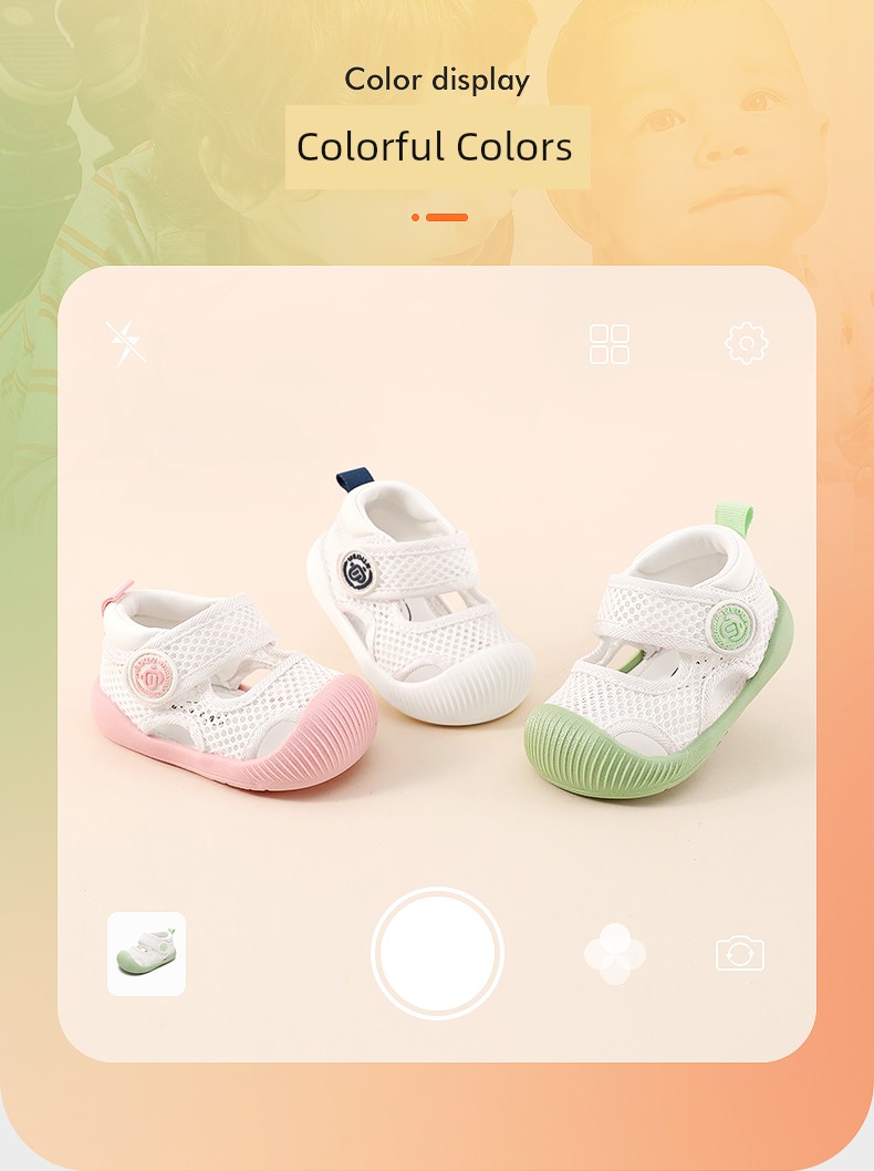 Baby Girl Summer Soft Bottom 3 Years Old Mesh Toddler Shoes — 3