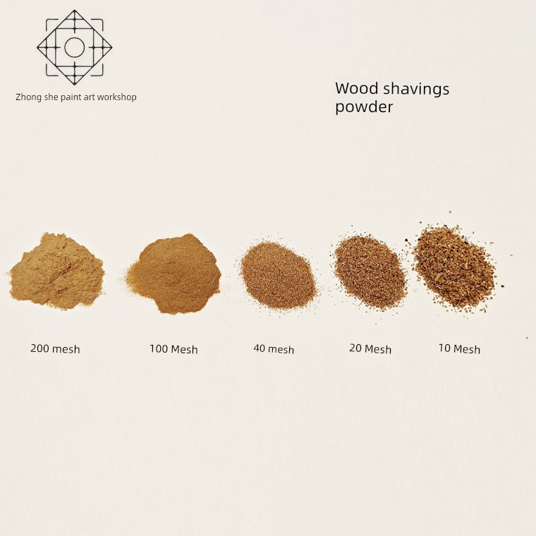 Pure Wood Powder, Ultra-Fine Grain, for Filling Gaps, Shaping, and Stacking Lacquerware, Lacquer Art, Goldwork Repair, and Maki-E Wood Chip Powder