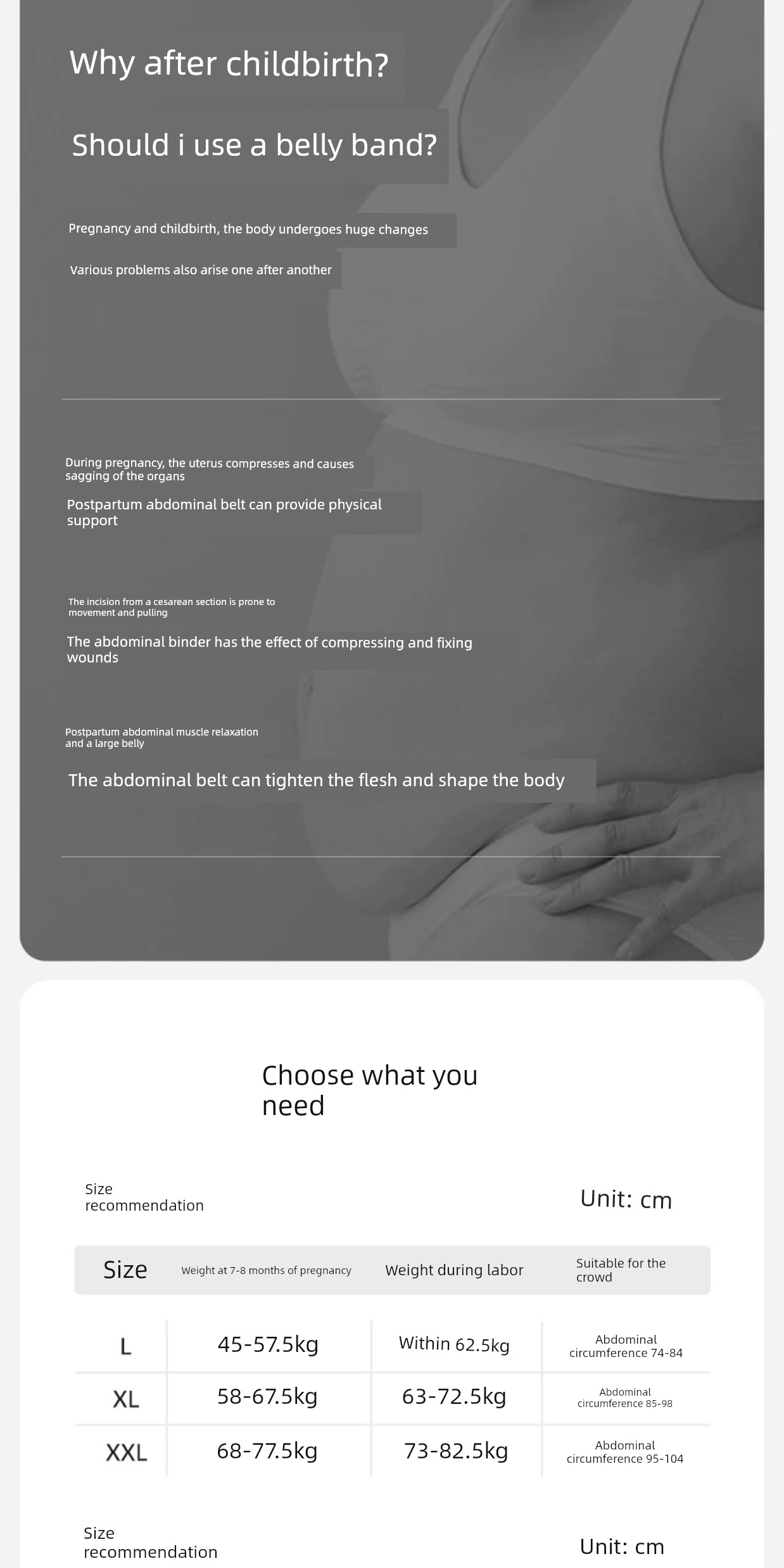 October Crystalline Belly Band Postpartum Caesarean Care Natural Labor Dedicated Maternal Constraint Shaping Waistband 3-Piece Set — 2