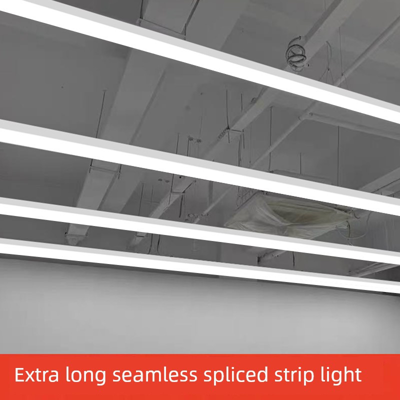 Led Strip Lights Seamless Splicing Ultra-Long Pendant Lights Dance Studio Exhibition Hall Lights Shopping Mall Supermarket Gym Strip Lights