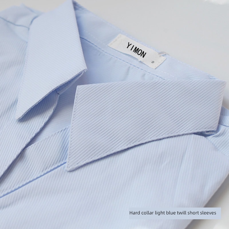 Long sleeve Light pink interview business affairs Impervious ma'am shirt
