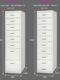 File cabinet drawer type office table small cabinet iron cabinet low cabinet a4 multi-layer storage narrow storage movable cabinet