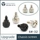 Computer case screw side plate lock hand screw American 6#-32*5*6 coarse teeth 3.5 pointed tail guide black