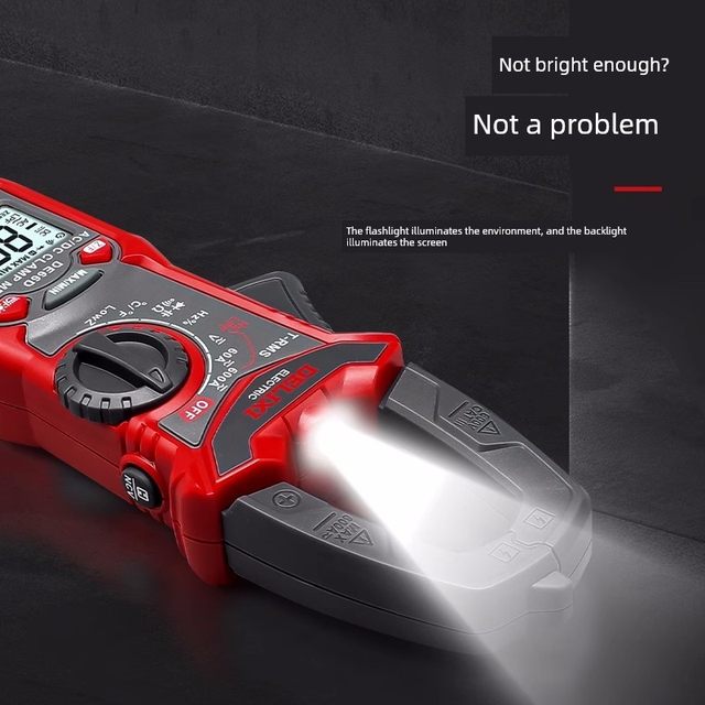 Delixi digital clamp meter multimeter high-precision fully automatic digital display ammeter electrician AC DC clamp flow meter