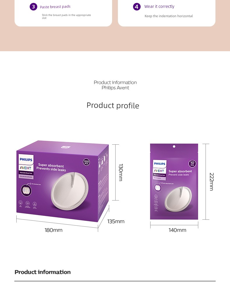 Philips Avent Anti-Leakage Breast Pads, Disposable Cotton Anti-Leakage Breast Pads for Breastfeeding and Postpartum, Ultra-Thin and Breathable Breast Pads — 21