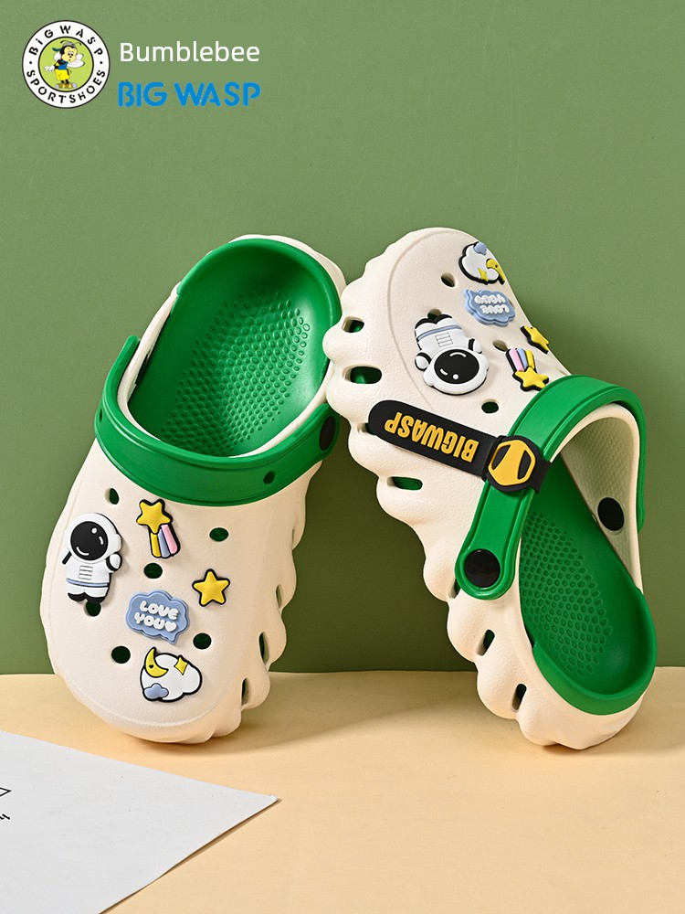 Bumblebee Boy Sandals Summer Children's Hole Shoes