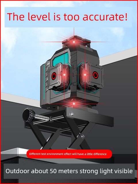 Changshengde 12-line infrared level high-precision strong light thin line laser outdoor blasting leveling wall projection line