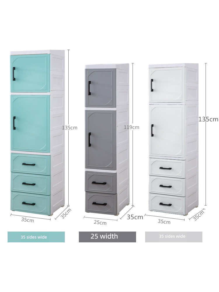25 / 35C M Crevice Storage cabinet drawer Storage cabinet Plastic bedside cupboard kitchen TOILET Shower Room Locker
