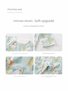 New Arrival Pure Cotton Summer Thin Romper Short Sleeve