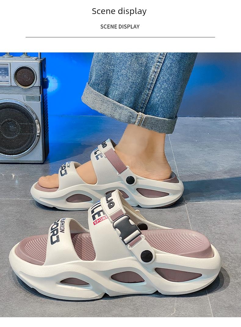 Boys' Sandals Summer 2026 New Model for Children Aged 7-12, Plastic Water Shoes for Boys, Quick-Dry Beach Shoes for 16-Year-Olds — 23