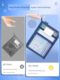 L-shaped subject classification bag a4 file bag zipper-type cramming bag student carry book bag test paper storage bag