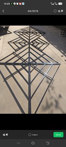 New Arrival Wedding Pongee Ceiling Ring Wrought Iron Curtain Line Five-Layer Ring Wedding Ceremony Layout Wedding Props 