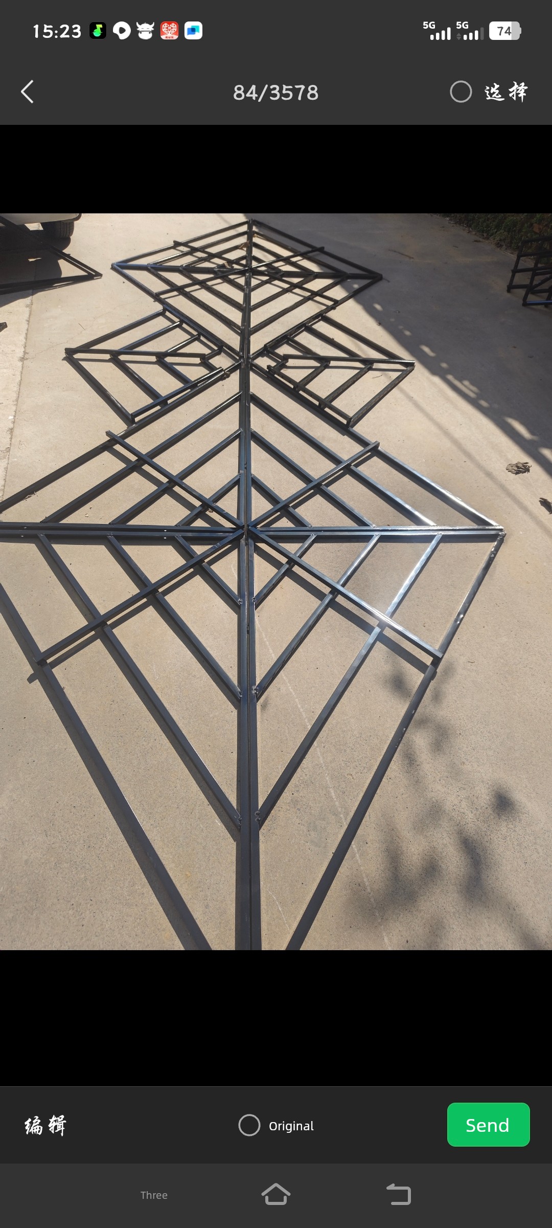 New Arrival Wedding Pongee Ceiling Ring Wrought Iron Curtain Line Five-Layer Ring Wedding Ceremony Layout Wedding Props Supplies