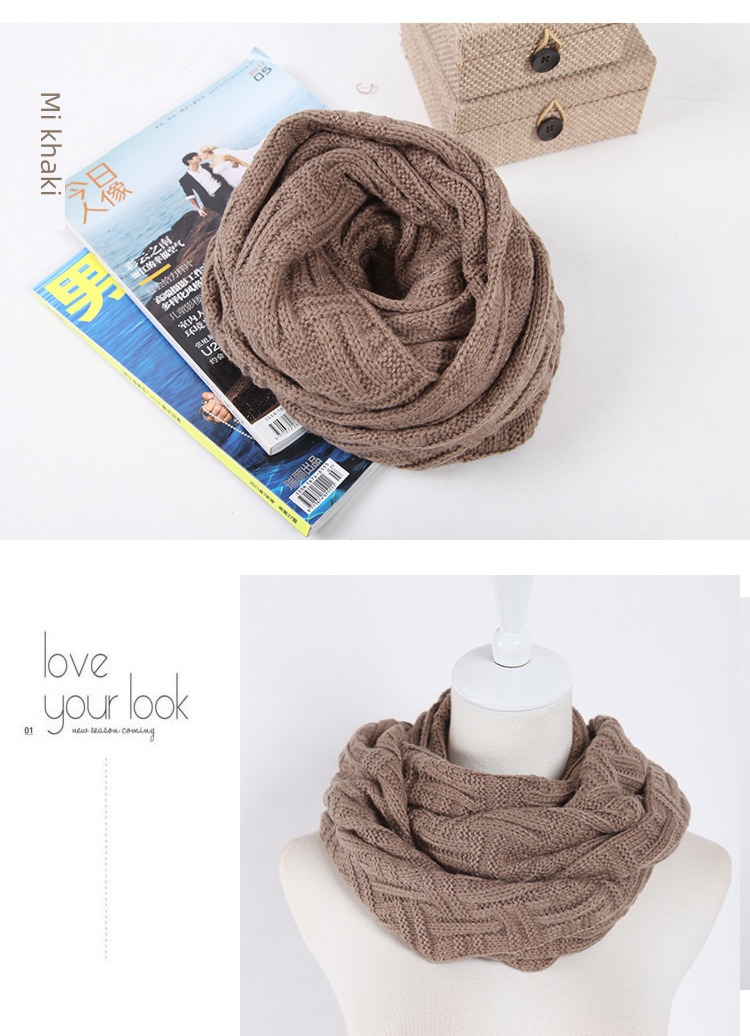 winter Condom female Versatile thickening black Knitting wool