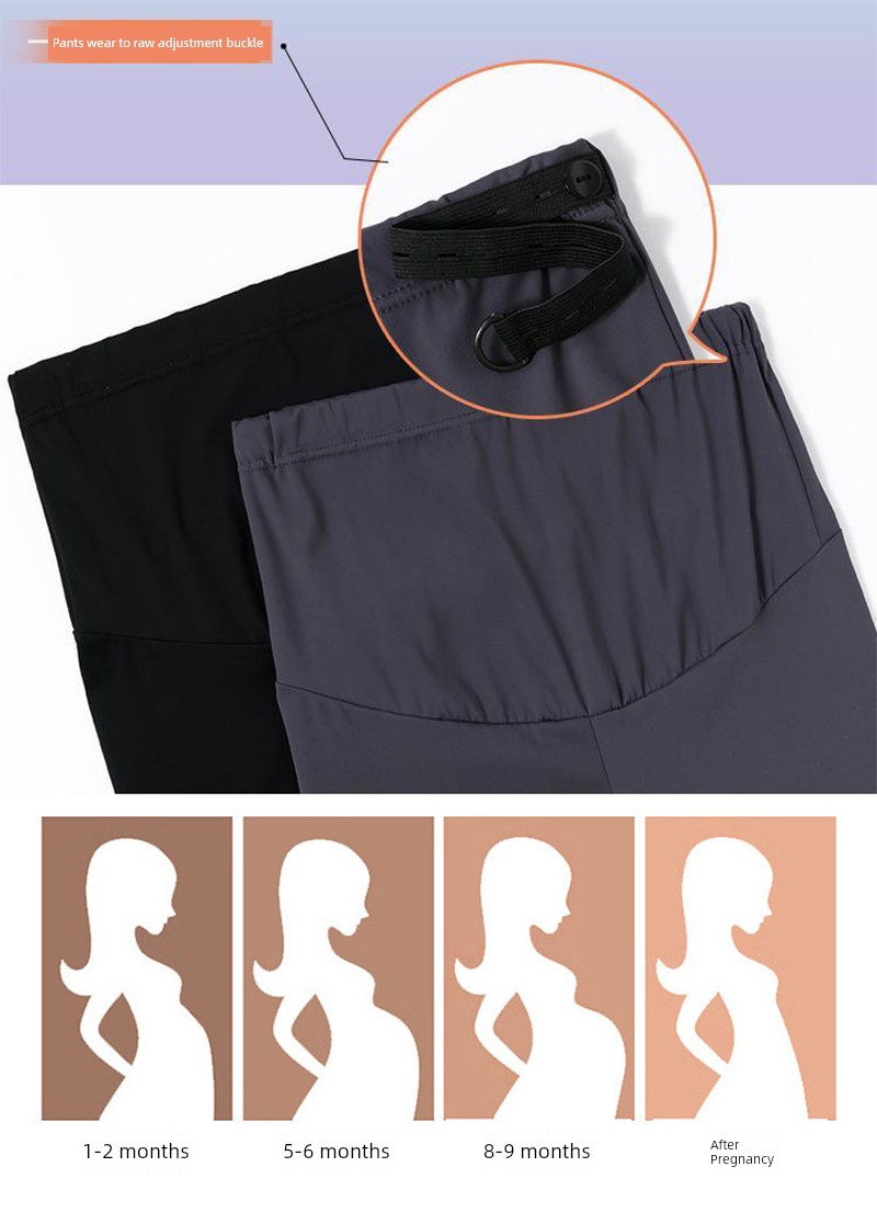 Half Length Summer Thin Outwear Barbie Shorts for Pregnant Women — 6