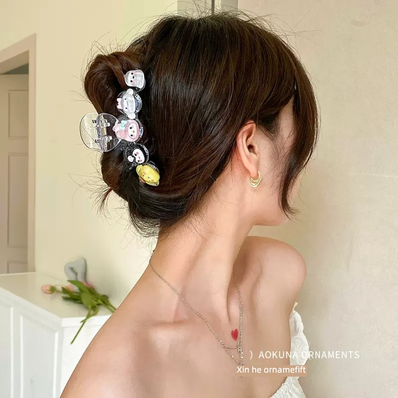 lovely Cartoon Hairpin sanrio  Fine flash Back of head