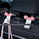 Strikeless hook bow girl car storage car chair back hook pink new car gift cute dopamine