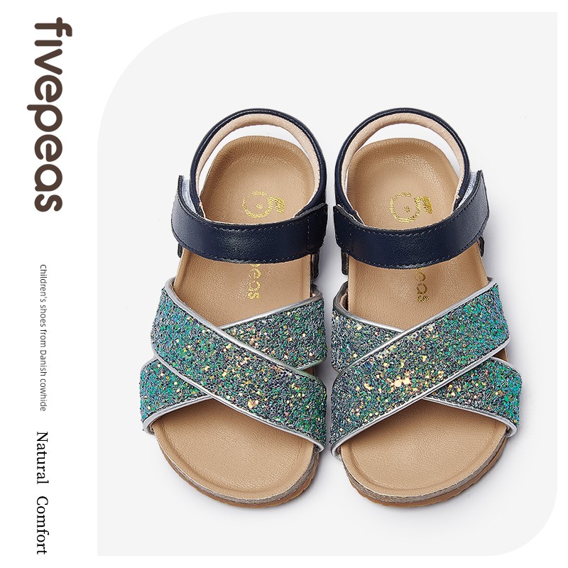 【Sandal Collection with Minor Flaws】Five Beans Girls' Sandals for Toddlers and Young Children, Soft Sole Baby Sandals Clearance Sale — 1