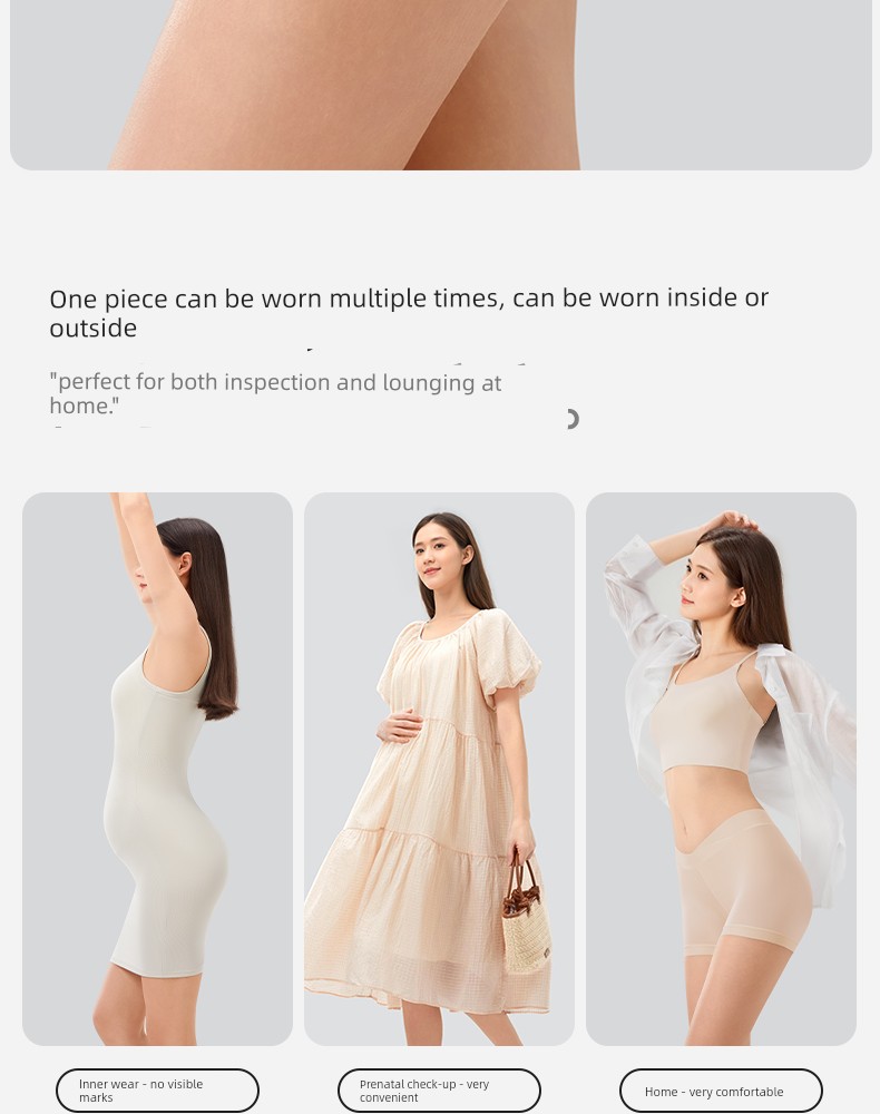 October Crystal Small Milk Leather Maternity Safety Pants, Anti-Exposure, Can Be Worn Outside, Loose-Fitting Leggings for Pregnancy, Thin Summer Style — 22