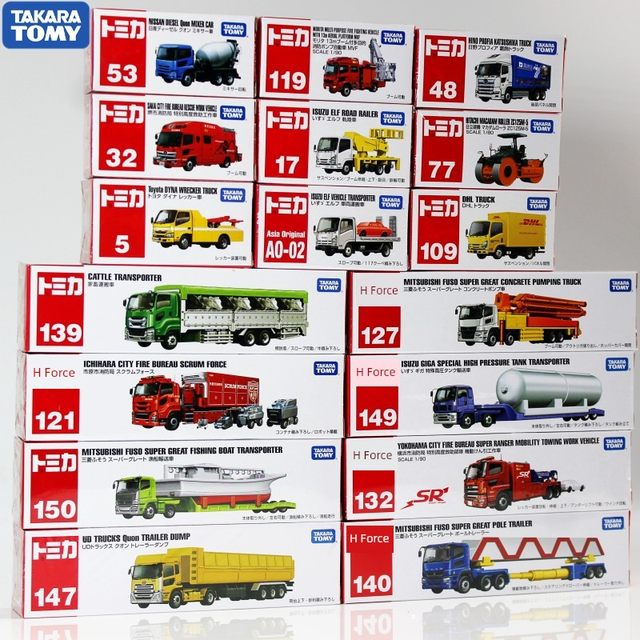 TOMY Domeka alloy car toy boy simulation model transportation truck rescue engineering fire truck tomica