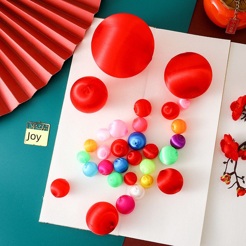 Colorful Silk Wave Balls, Christmas Decoration Balls, Lighting Accessories, DIY Materials, Silk Gloss Balls in Stock