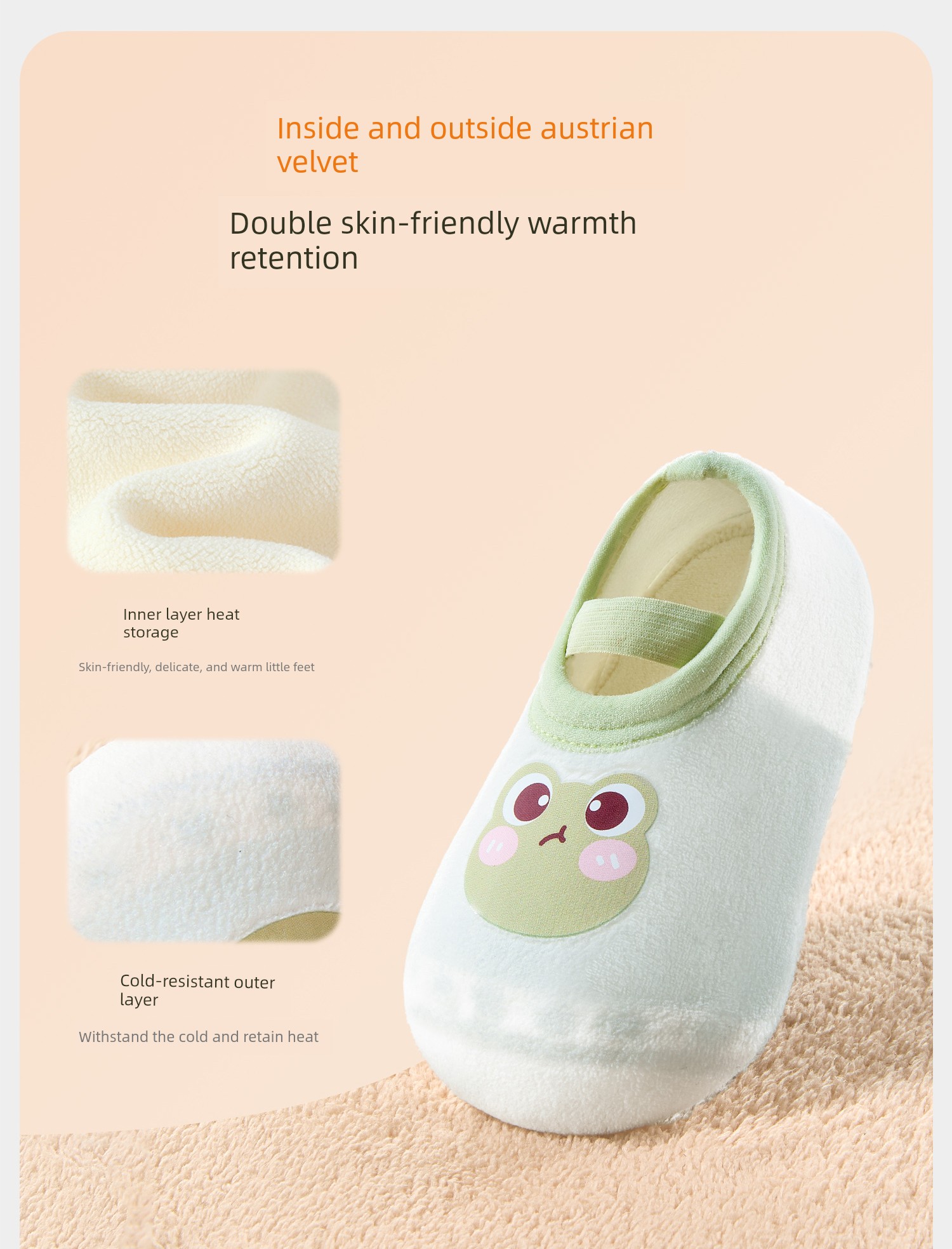 Baby Floor Shoes, Baby Socks, Autumn and Winter Toddler Non-Slip, Cold-Proof, Soft-Soled Indoor Socks for Boys and Girls — 4