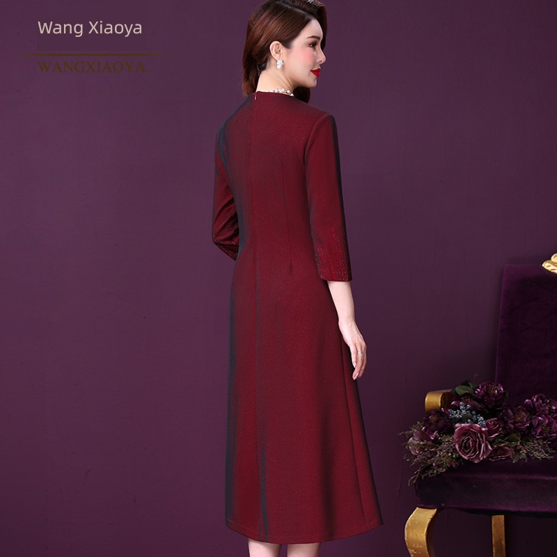 Wang Xiaoya Nail bead Embroidery wedding Girlhood Dress