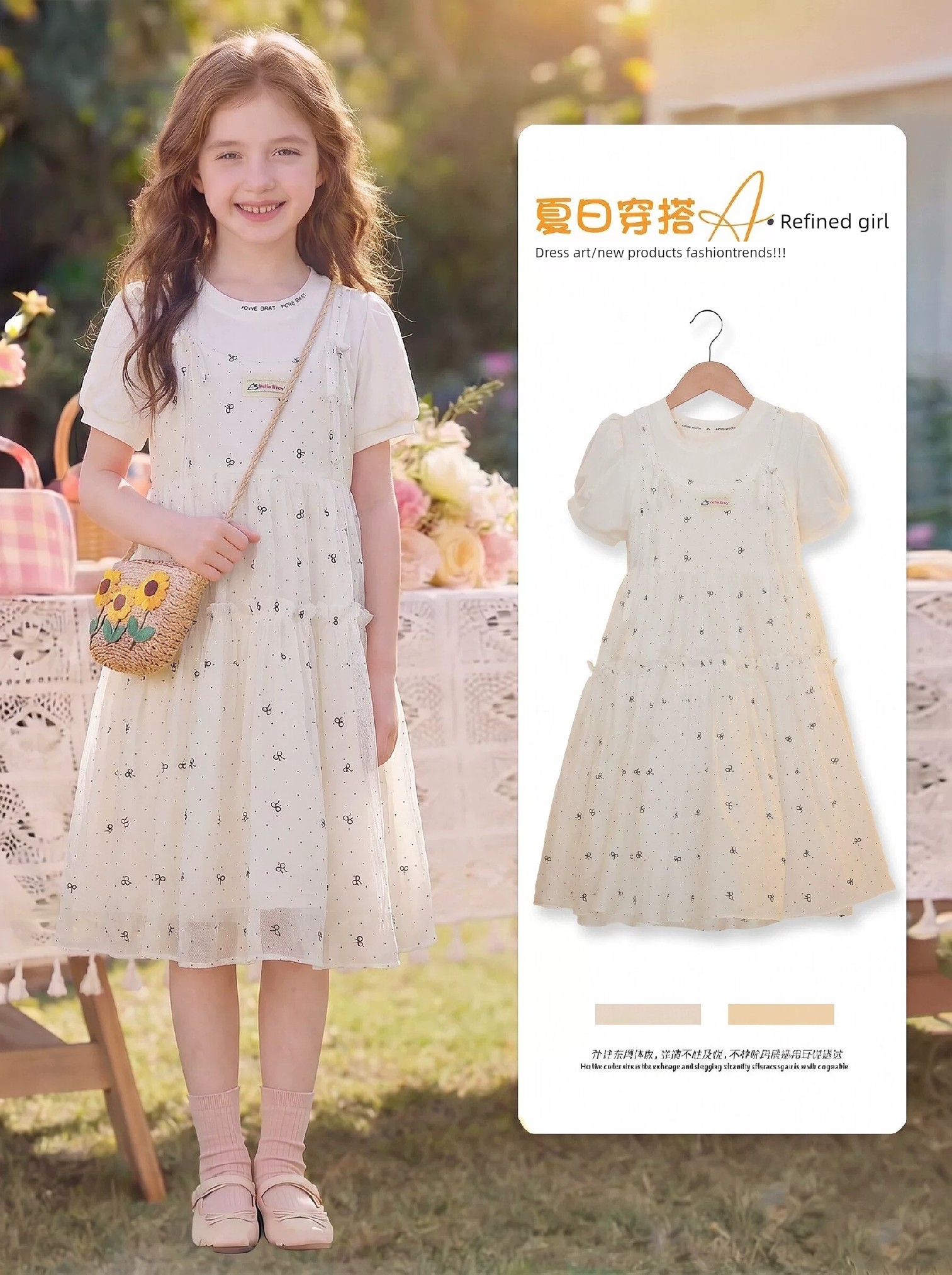 【Clearance Sale, Buy More for Better Deals】Girls' Summer Dress 2026 New Model Princess Dress for Girls — 5
