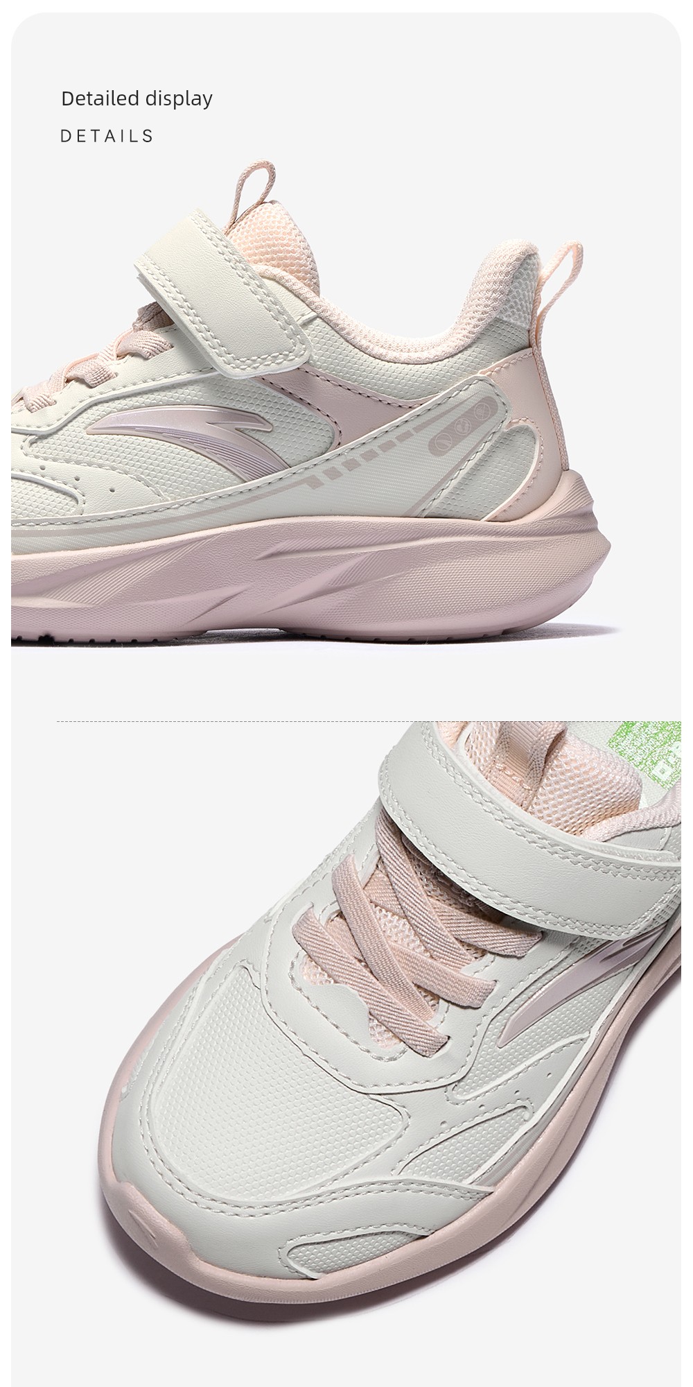 Anta Kids' Sports Shoes for Girls, 2026 Autumn Toddler Running Shoes, Baby Girl Shoes, Girls' Running Shoes — 39