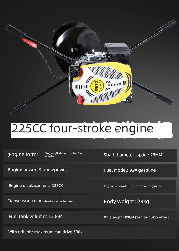 Honda engine wheelbarrow Punch a hole high-power Pit digger