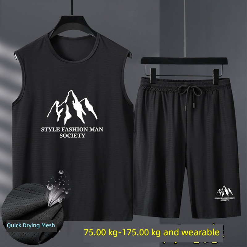 Big size summer Sleeveless waistcoat fat people motion vest