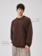 BODYDREAM BM round neck curly sweater fashionable retro casual top lazy style men's pullover sweater