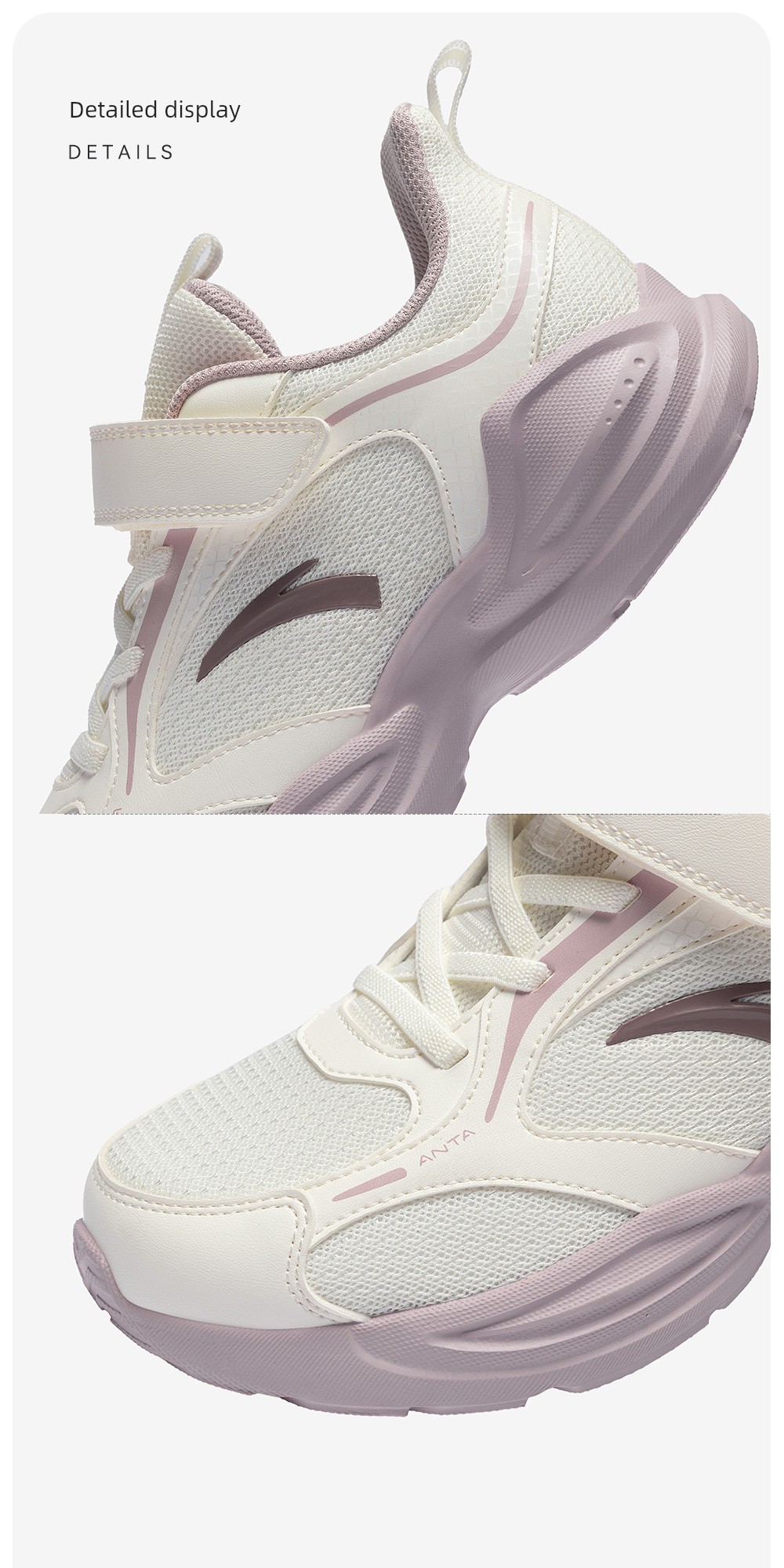 Anta Children's Shoes, Girls' Shoes, 2026 Early Autumn New Models, Running Shoes for Older Girls, Girls' Sports Shoes, Soft-Soled Shoes — 12