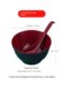 Wuhe Melamine Bowl Shaxian Small Imitation Porcelain Bowl Easy to Clean and Not Hot Japanese Bowl Large Medium Red and Black Two-Color Bowl Resin