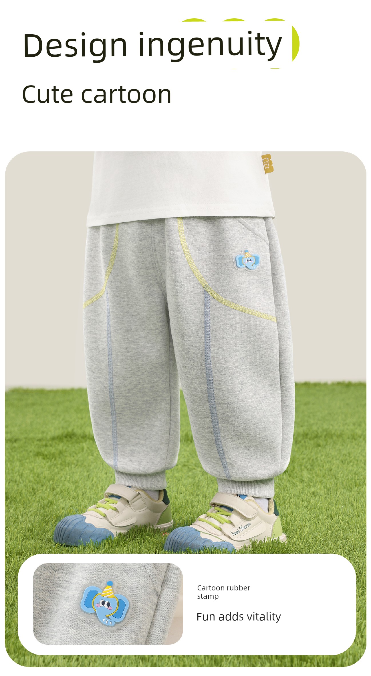 Kaka Panda Baby Autumn Pants Boys Casual Long Pants Children's Spring and Autumn Sweatpants Girls Toddler Autumn Clothing — 7