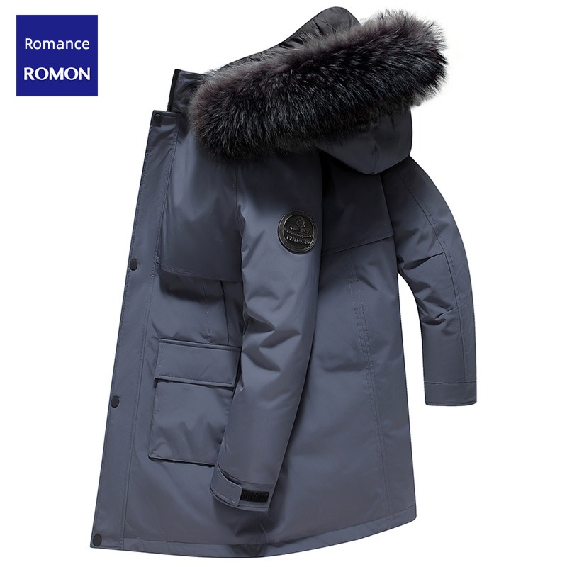 Romon Extremely cold keep warm Medium and long term leisure time Down Jackets