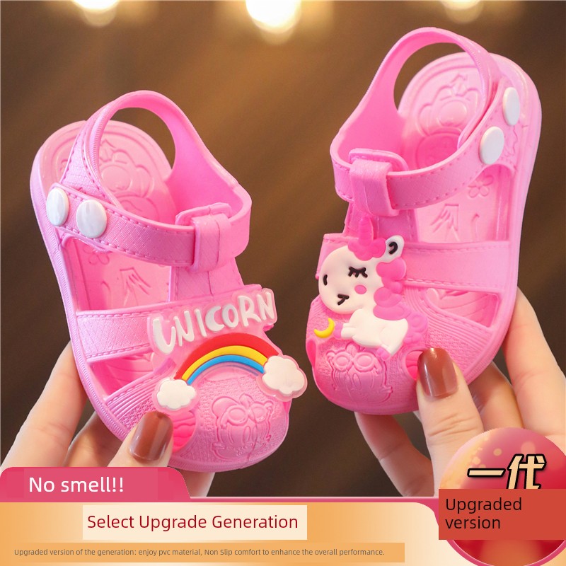 Children's Plastic Non-Slip Soft Bottom Summer Closed Toe Sandals — 3