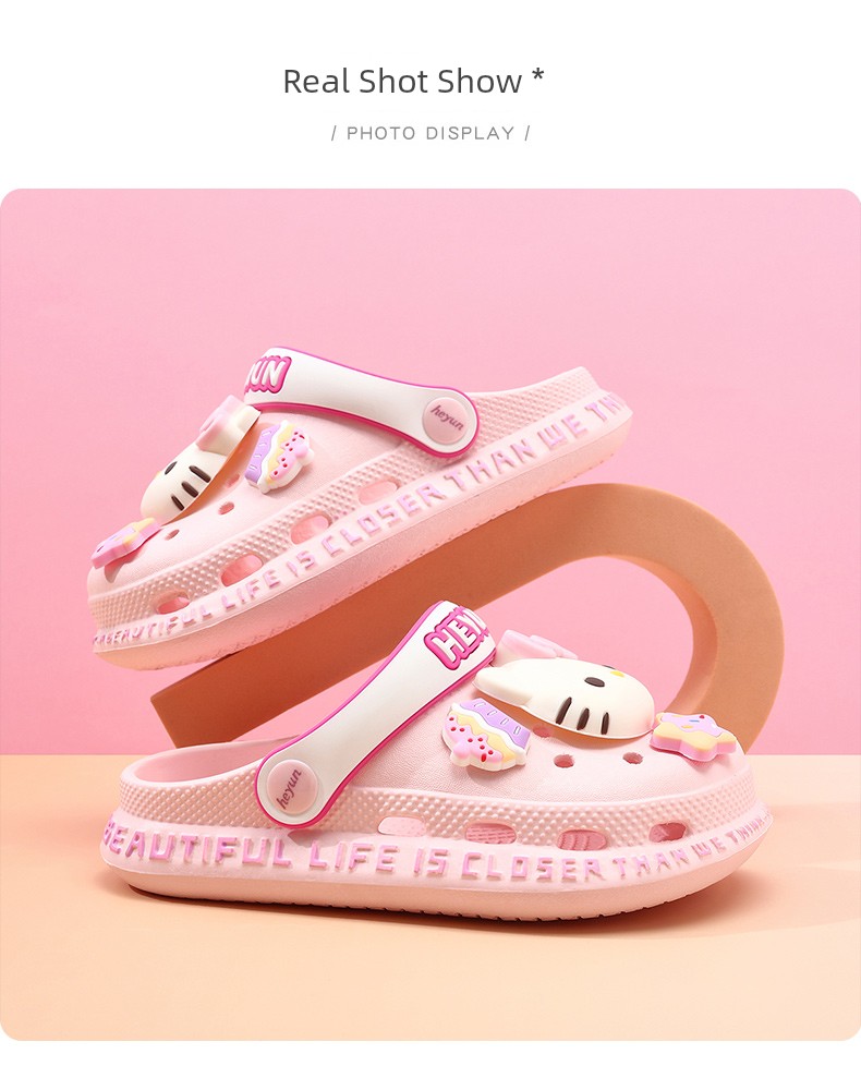 Girl Hole Shoes Kids Slippers Summer New Arrival Girls Non Slip Soft Bottom Baby Princess Indoor Sandals Sandals — 8