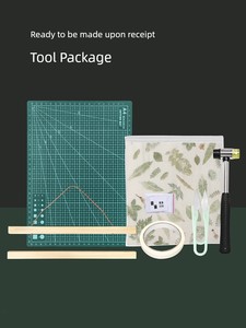Back-To-School Gift Plant Wax Stamping and Dyeing Tool Set DIY Materials Handmade Canvas Bag Hammer