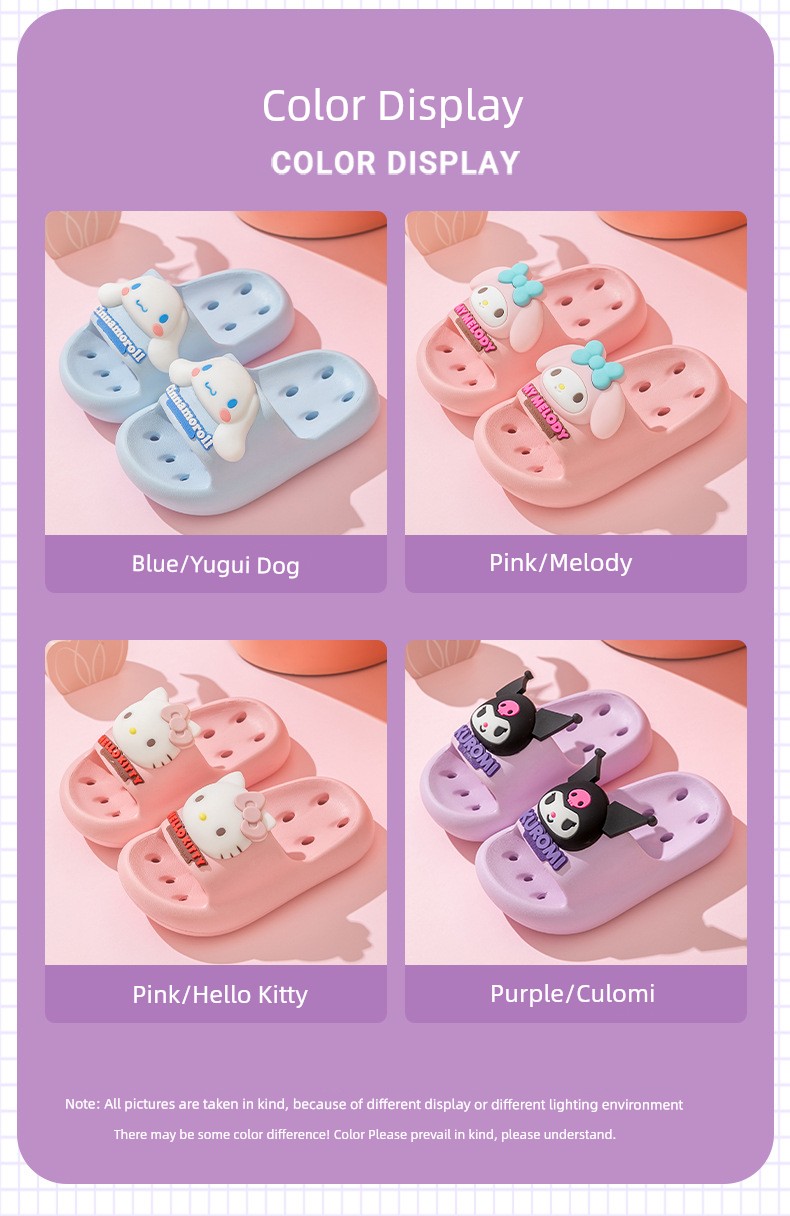 Children's Slippers for Girls, Summer 2026 New Kuromi Model, Girls' Bathroom Water-Draining Non-Slip Bath Slippers for Baby Girls — 4