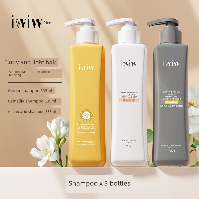 Iwiw Plant-Derived Camellia Shampoo Anti-Dandruff Oil Control Shower Gel Conditioner Fragrant and Fluffy A8 — 1