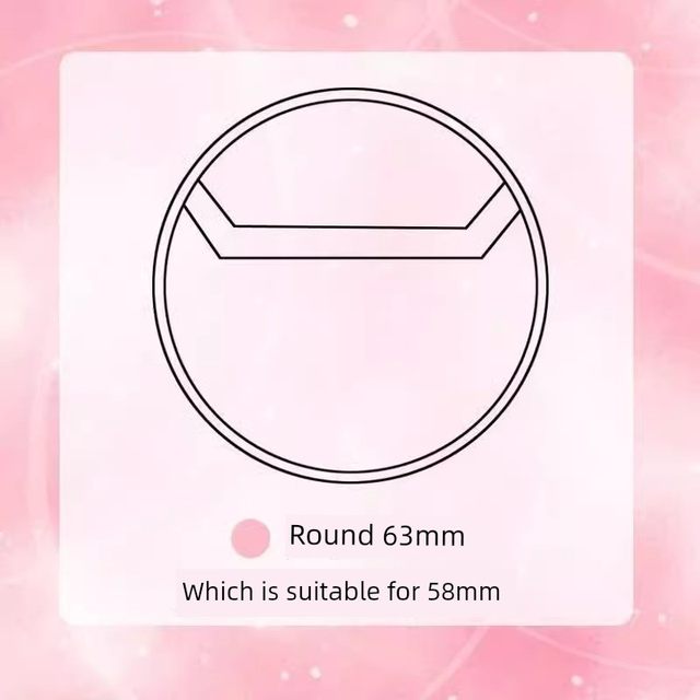 Ins 58mm barji pendant protective cover 78mm transparent round badge anti-fall animation peripheral millet storage set transparent love little red book same style card cover self-enclosure dustproof high translucent and thick