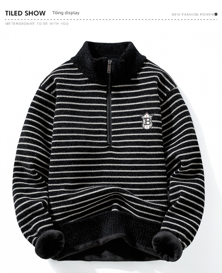 boy 14 year Eldest child Half zipper Sweater sweater