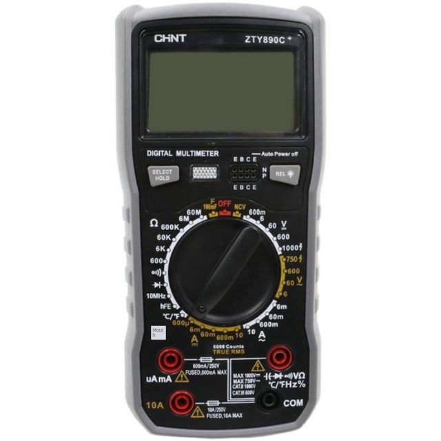 Zhengtai multimeter digital high-precision fully automatic multimeter intelligent anti-burn maintenance electrician ZTY890D/C+