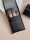 Portable 5-pin wool makeup brush set small animal blush brush super soft makeup tool storage bag