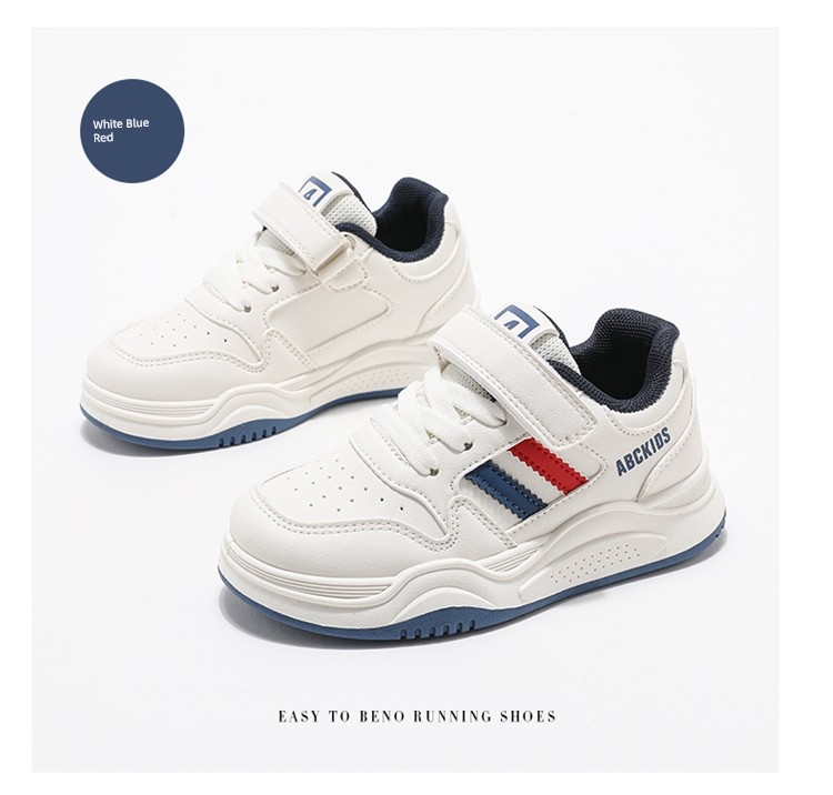 Abckids Kidsren's White Sneakers Boys' White Sneakers 2026 Spring & Fall New Style Student Girls' Shoes Versatile — 15