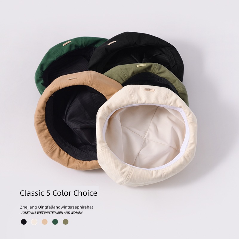 Internet celebrity female Autumn and winter Sweet cool Big head circumference Bud beret