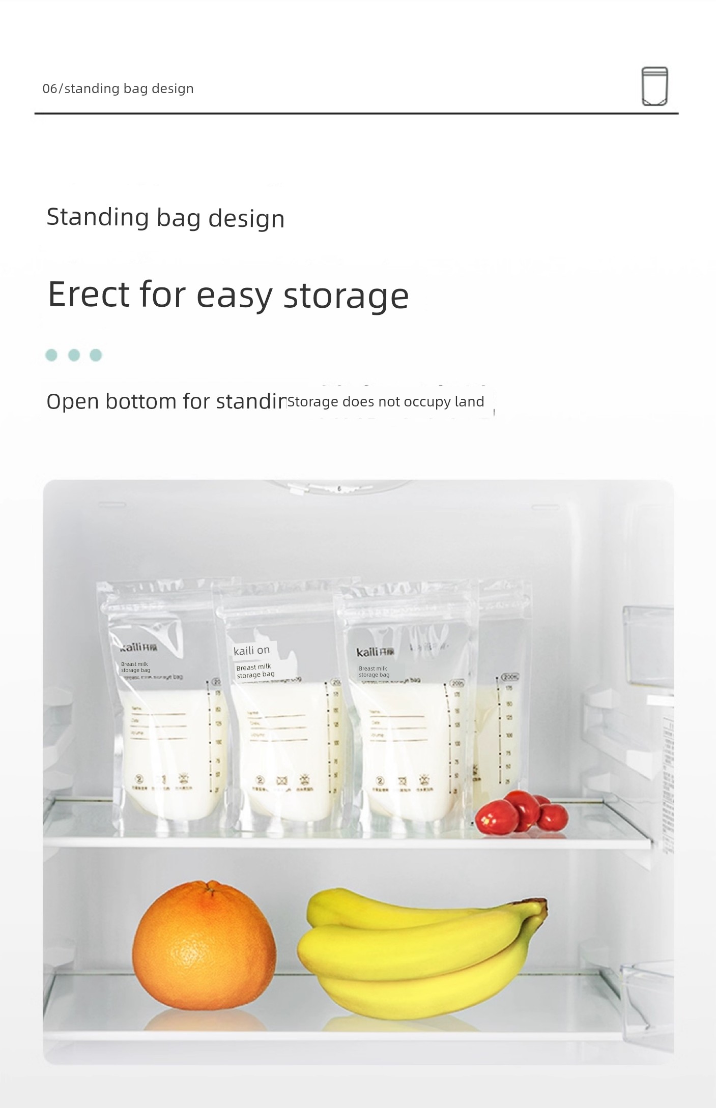 Kaili Breastmilk Storage Bags Disposable Breast Milk Freshness Protection Package Breast Milk Milk Storage Bag Frozen Storage Bag Small Capacity 200ml — 19